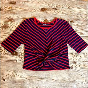Abercrombie and Fitch Crop Top Red & Navy